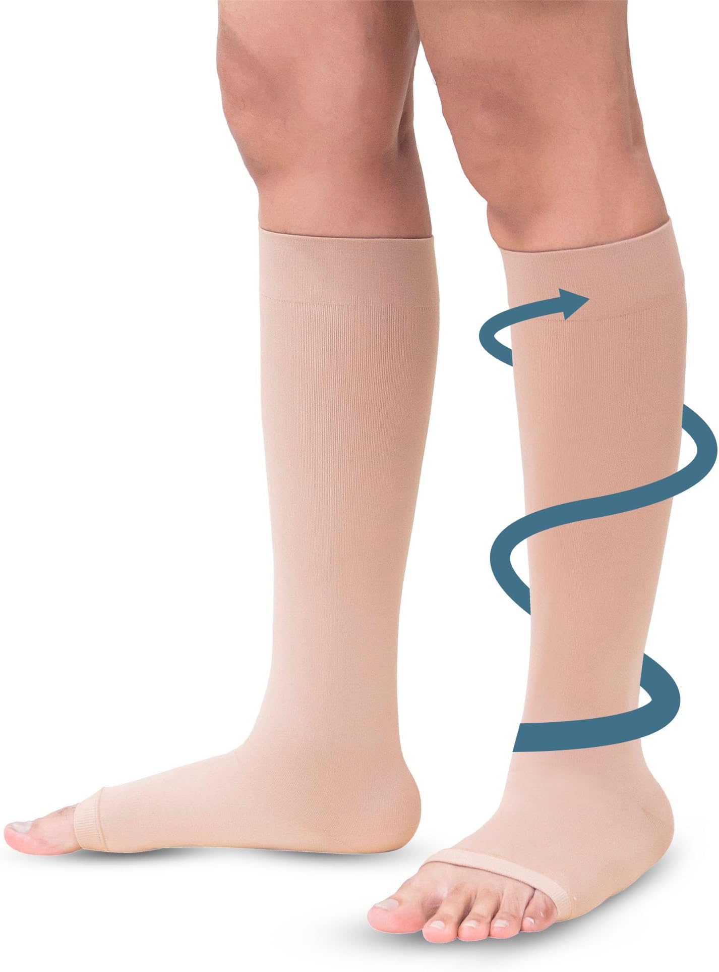 Sorgen Class II Medical Compression Stockings for Varicose Veins | Class 2 Knee Length | Class II Compression Socks | Varicose veins stockings For men and women | 23-32 mm Hg (Medium)