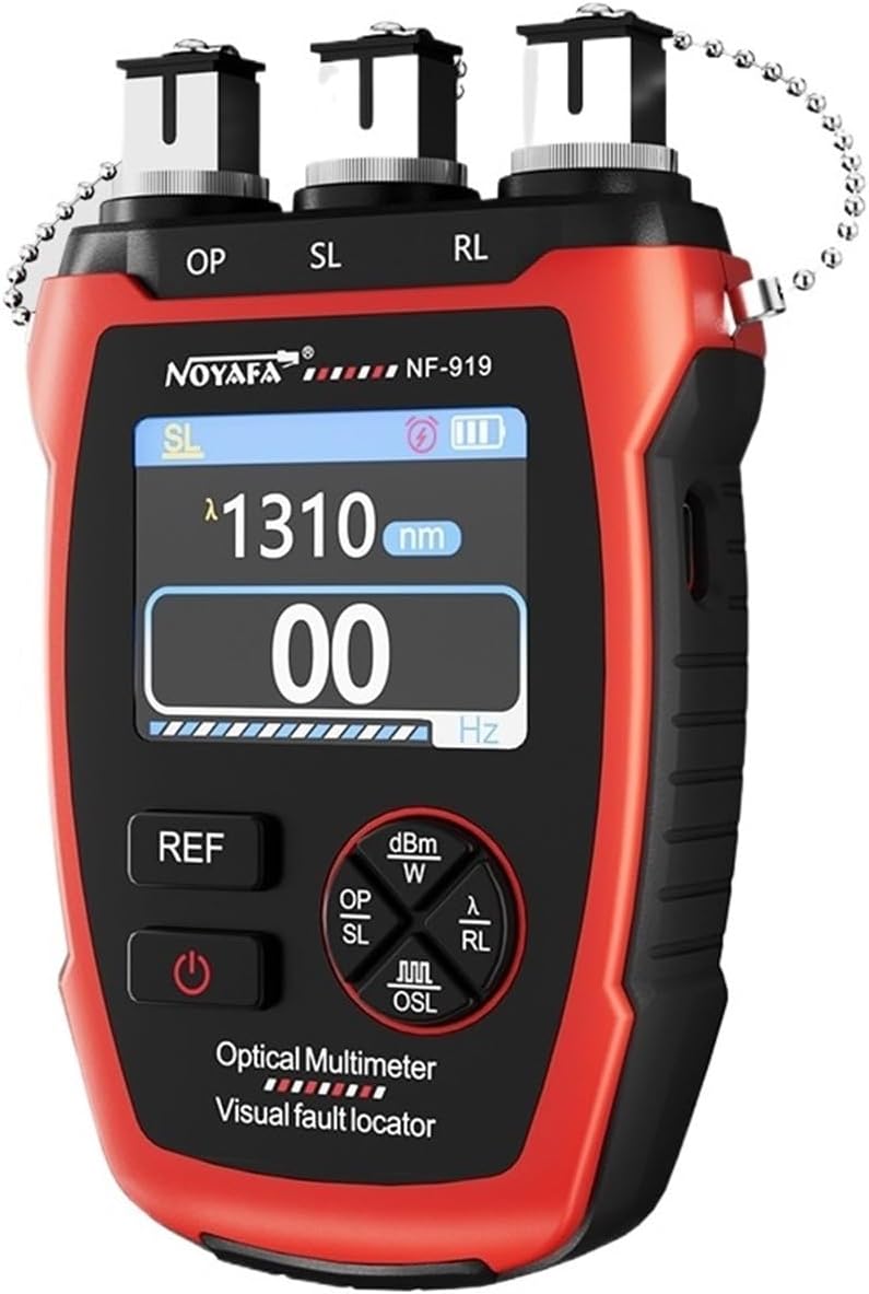 NF-919 3 W 1 Miernik Światłowodowy Lokalizator Uszkodzeń Wizualnych Miernik Mocy REF/OPM Tester Kabli Światłowodowych Na Światło Czerwone Narzędzie Sieciowe,Szeroki Zakres Testowy