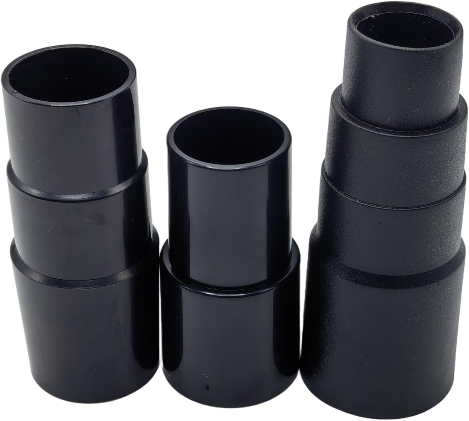 Plastic Vacuum Hose Connector Reducer Attachments Fits Vacuum Cleaner， 1-3/8" to 1-1/4", 1-1/4" to 1-3/8" to 1-1/2"，1" to 1-1/8" to 1-3/8" to 1-5/8" Reducer Converter