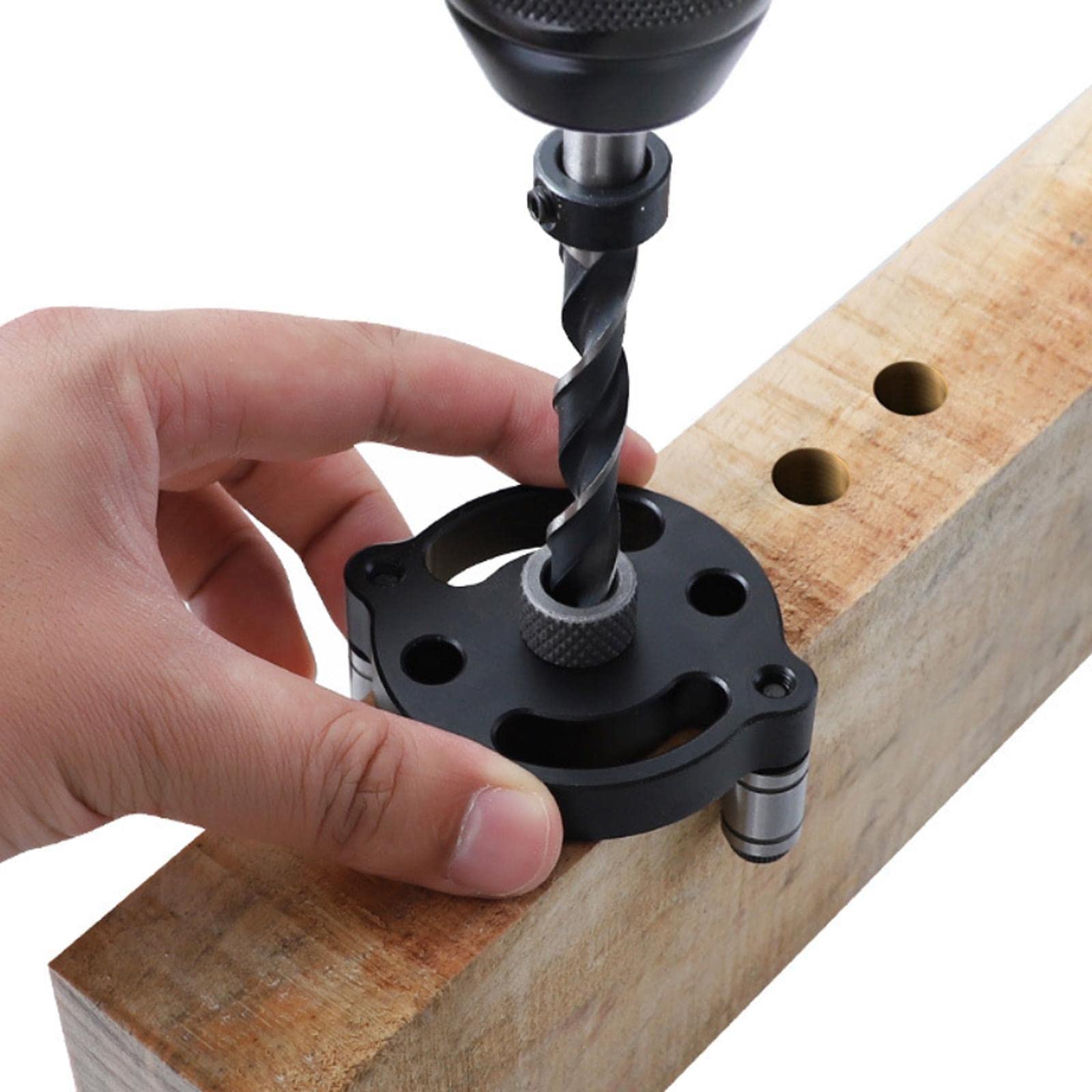 Vertikaler selbstzentrierender Dübel, 6/8/10 mm, für Handwerk, Holzbearbeitung, Tischler, Schwarz, 5 Stück