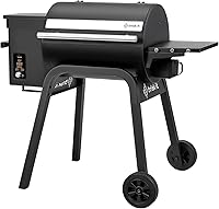 Vista 1 de Brisk It Zelos-450 - Parrilla eléctrica para ahumar pellets de madera, parrilla inteligente con WiFi, parrilla y ahumador 7 en 1, controlador PID