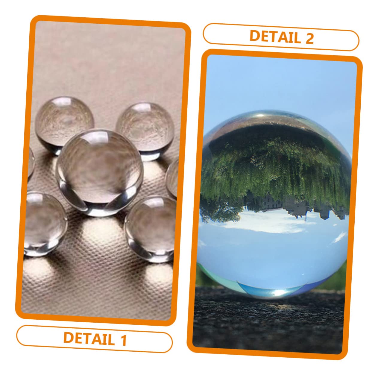 FRCOLOR Crystal Fitness Ball Round Crystal Sphere Hand Massaging Balls Massage Crystal Lense Ball Rolling Hand Ball Massage Ball Handball Massager Jade Elder White Crystal