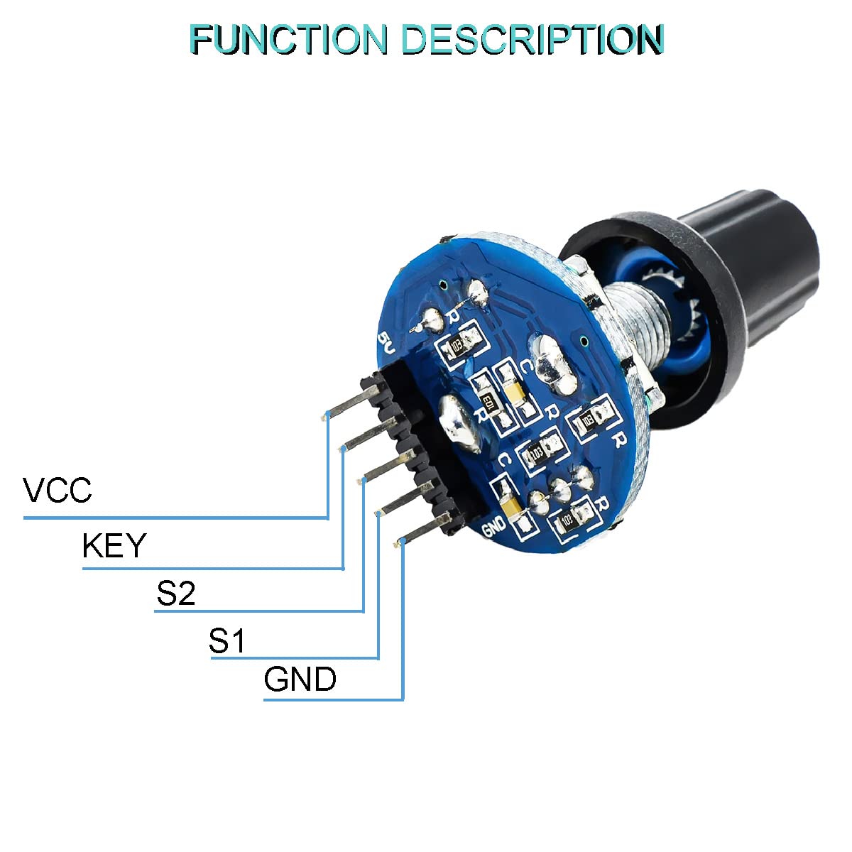 Potentiometer Knob 360 Degree Rotary Encoder FOR Arduino Encoding ...