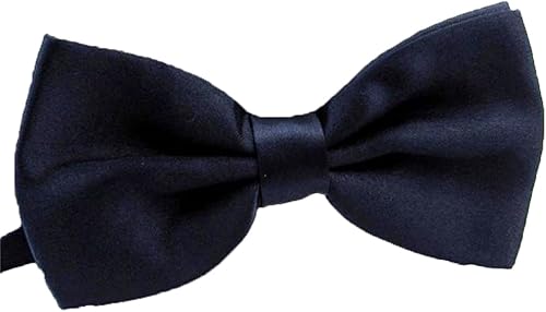 Miniatura 7 de Pajarita de satén para hombre longitud ajustable para bodas hombres a la moda para niños