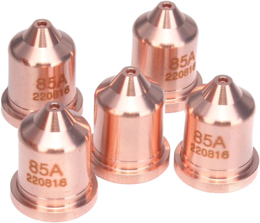 5Pcs/Set 220816 85A Electrode Tip Nozzle Cutting Plasma Consumable Nozzles