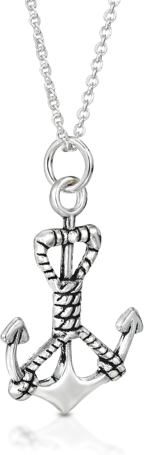 AeraVida 925 Sterling Silver Nautical Anchor Pendant Necklace | Casual Sterling Silver Pendant Necklace for Women | Jewelry Gift - Image 7