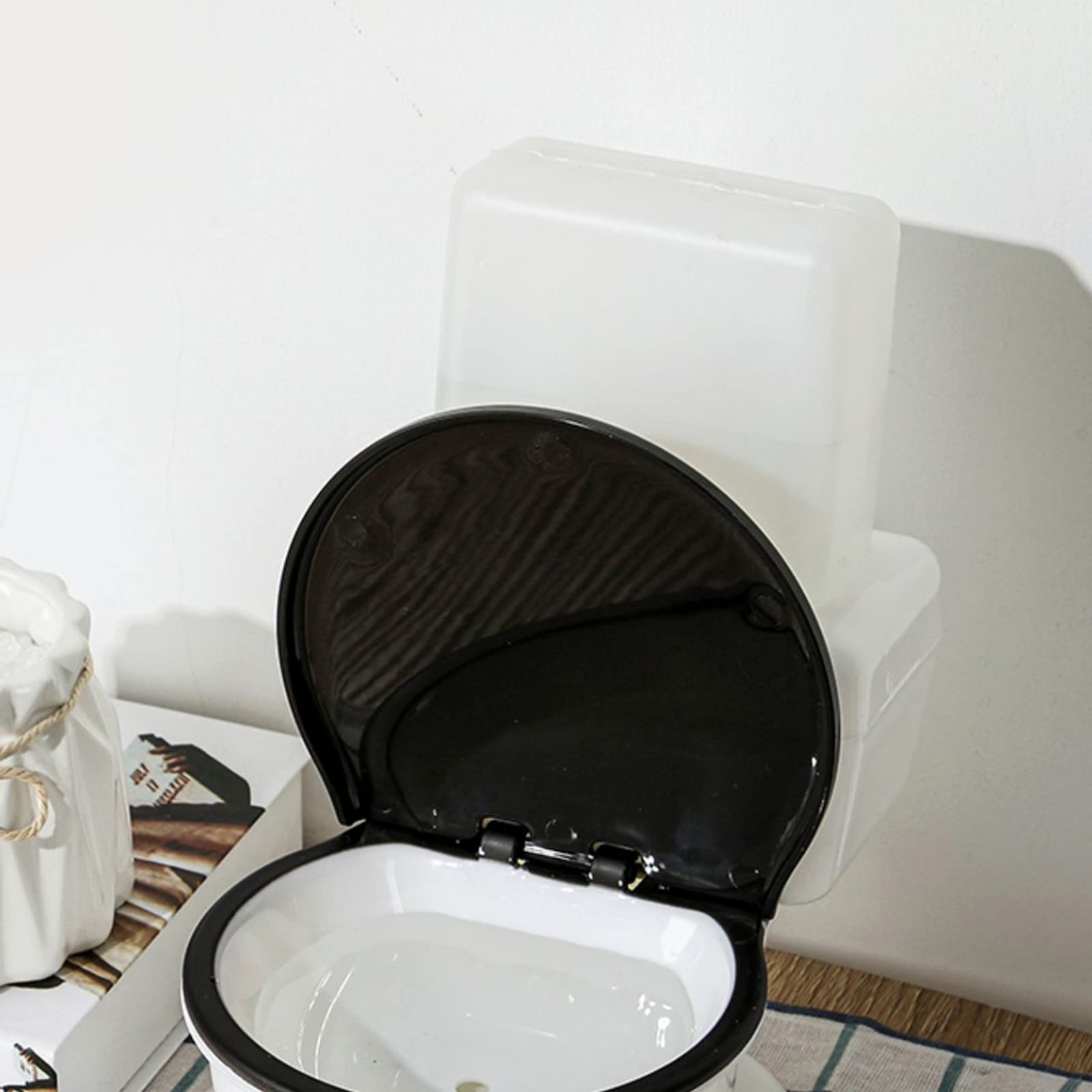 Fuente de Agua para Gatos Forma de Inodoro Divertida Bebedero automático para Mascotas Dispensador de Agua silencioso Alimentado por Gravedad 650 ml Sin Filtro para Gatos Bebedero Dispensador