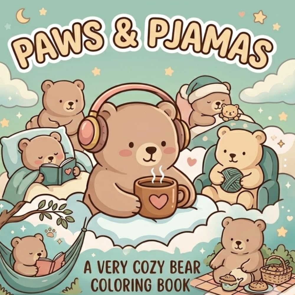 A Cute and Simple Bear Coloring Book