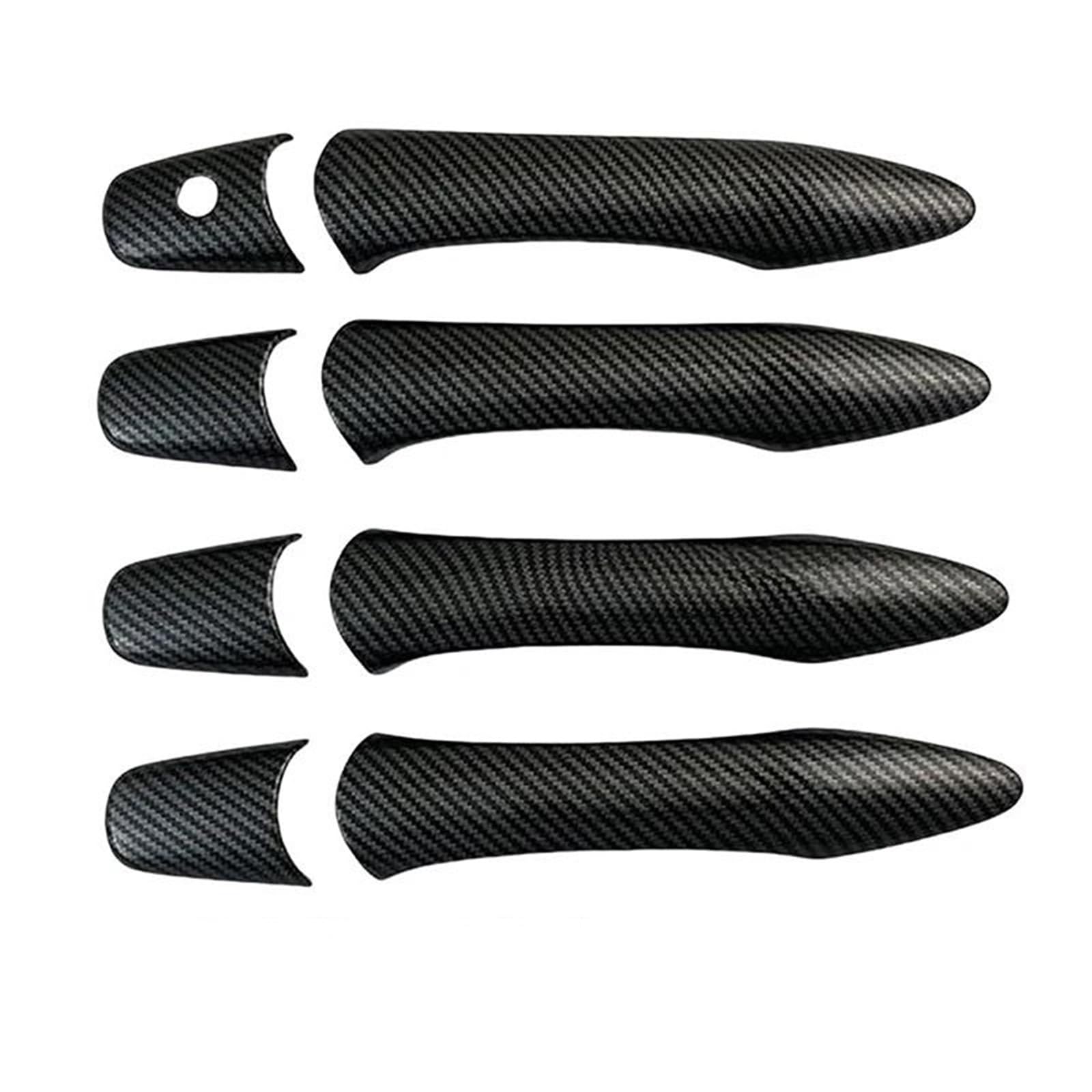 UJNHEQ Car Gloss Black Door Handle Covers for Infiniti EX25 EX35 EX37 JX35 M37 M37x M56 M56x M35h FX35 FX37 FX50 2008-2016(Type C)