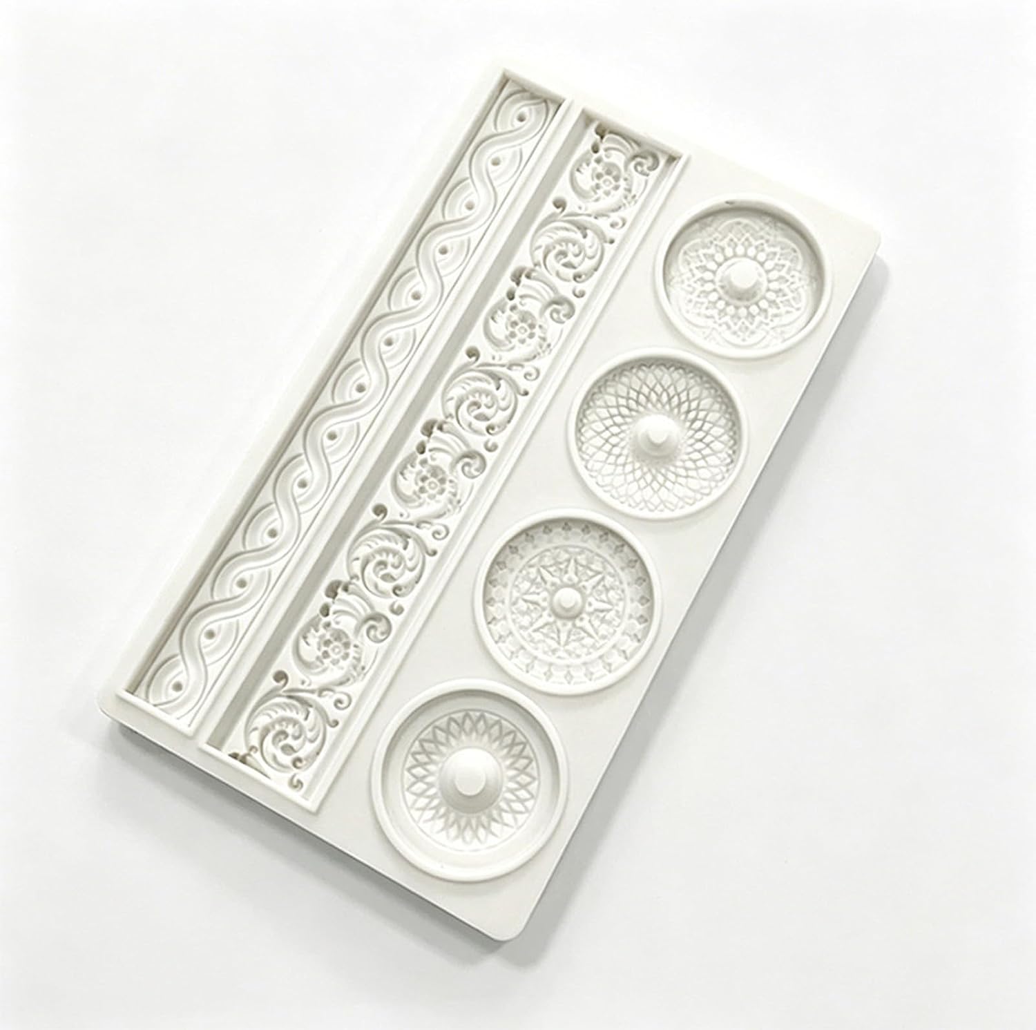 Handle Silicone Floral Embosseds for Soap Crafting