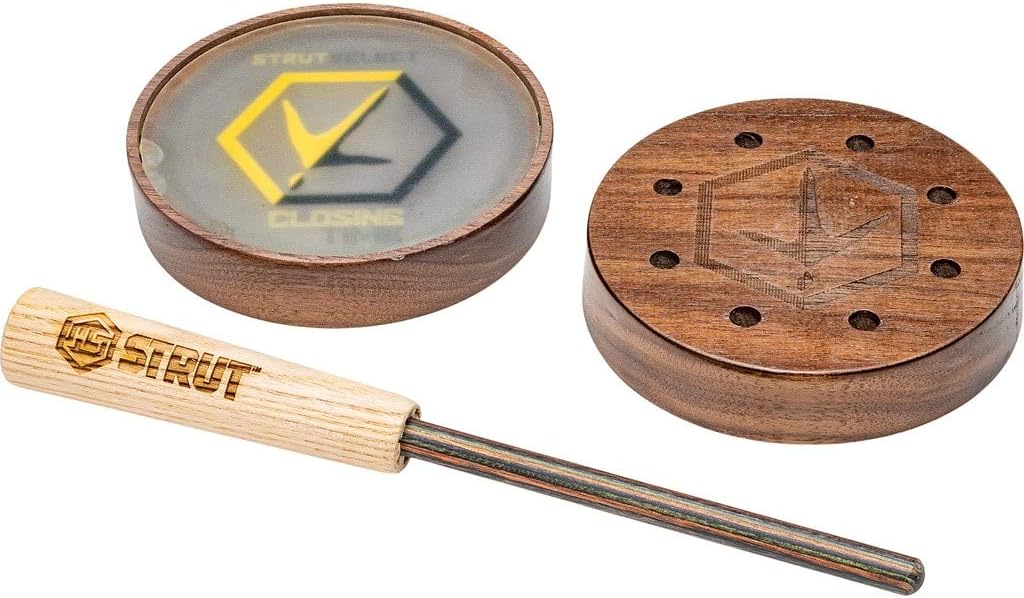 Hunters SpecialtiesHS Strut Select Closing Time Hunting American Kiln-Dried Walnut Wood Turkey Pot Call