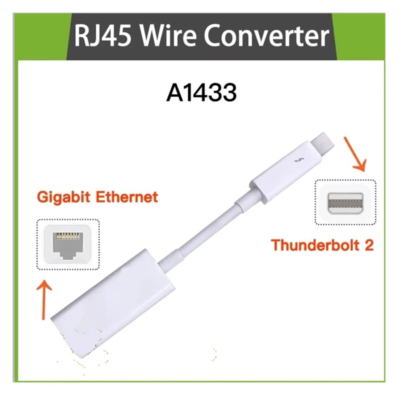 Adaptateur Thunderbolt 2 vers FireWire 800 RJ45 9 Broches, Carte Fire 1394B pour Mac