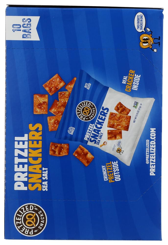Image of Pretzelized, Crackers Pretzel Sea Salt Multipack, 7.5 Ounce