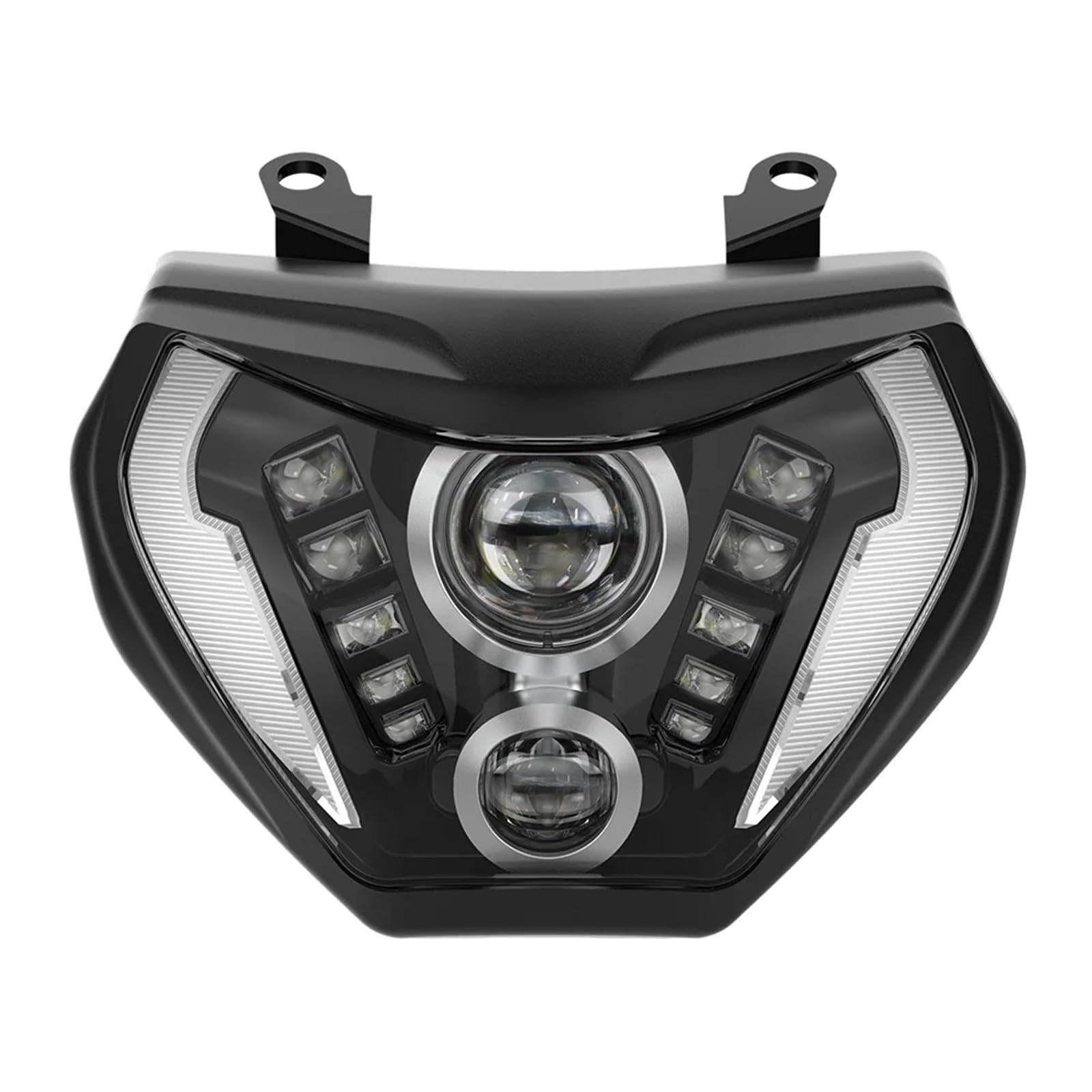 Moto Faro Fanale per MT-07 per MT07 2018 2019 2020 Moto HA Condotto Il Faro del della Lampada Luce H4 Lampadina W/DRL