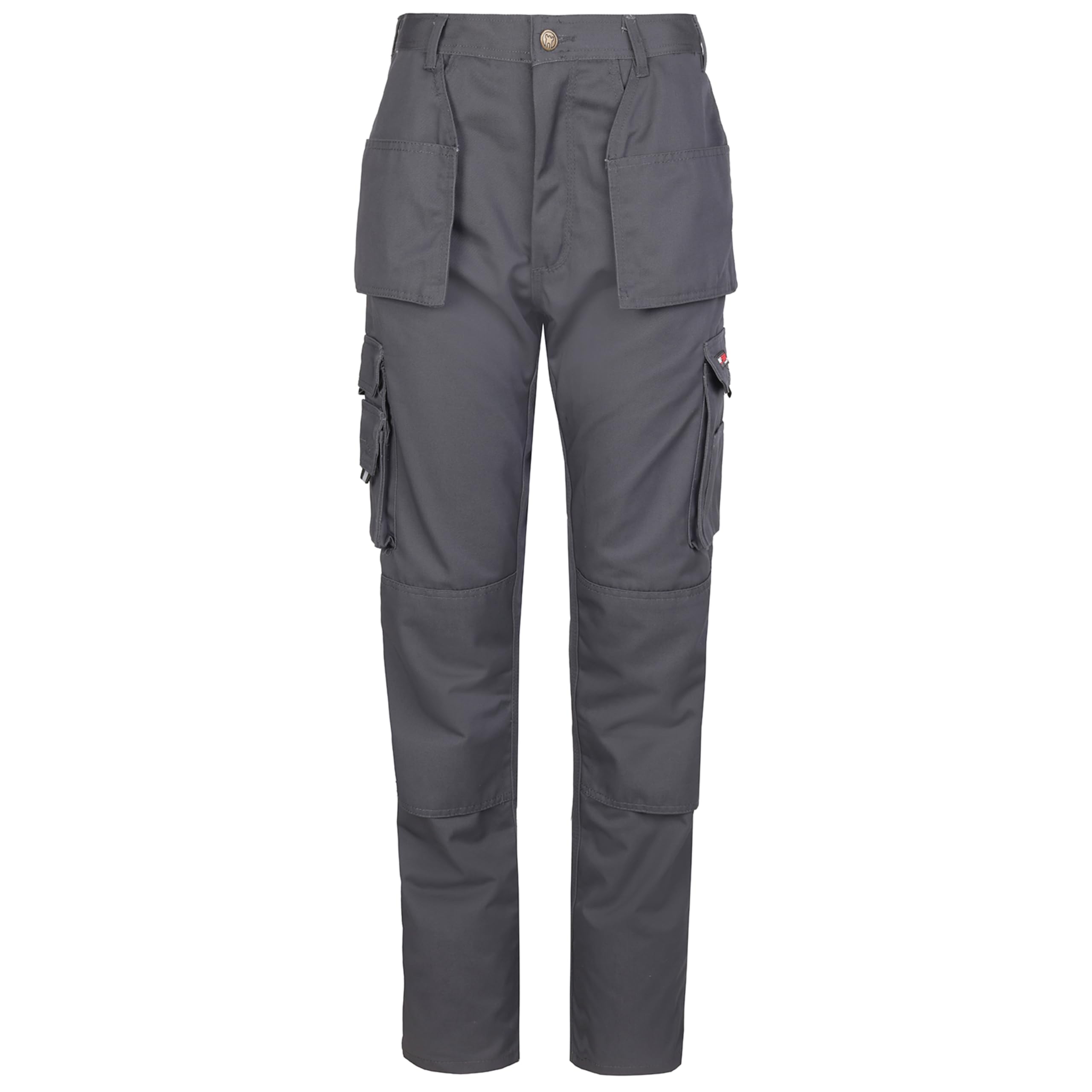 TuffStuff Mens Work Trouser 711 Pro Triple Stitched Seams-Features Knee Pad Pockets, Grey, 28W Long