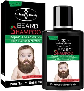AICHUN BEAUTY Beard Hair Growth Shampoo Regeneration Repair and Activation Pure Natural Nutrients Rich in Vitamins Essence 100ml