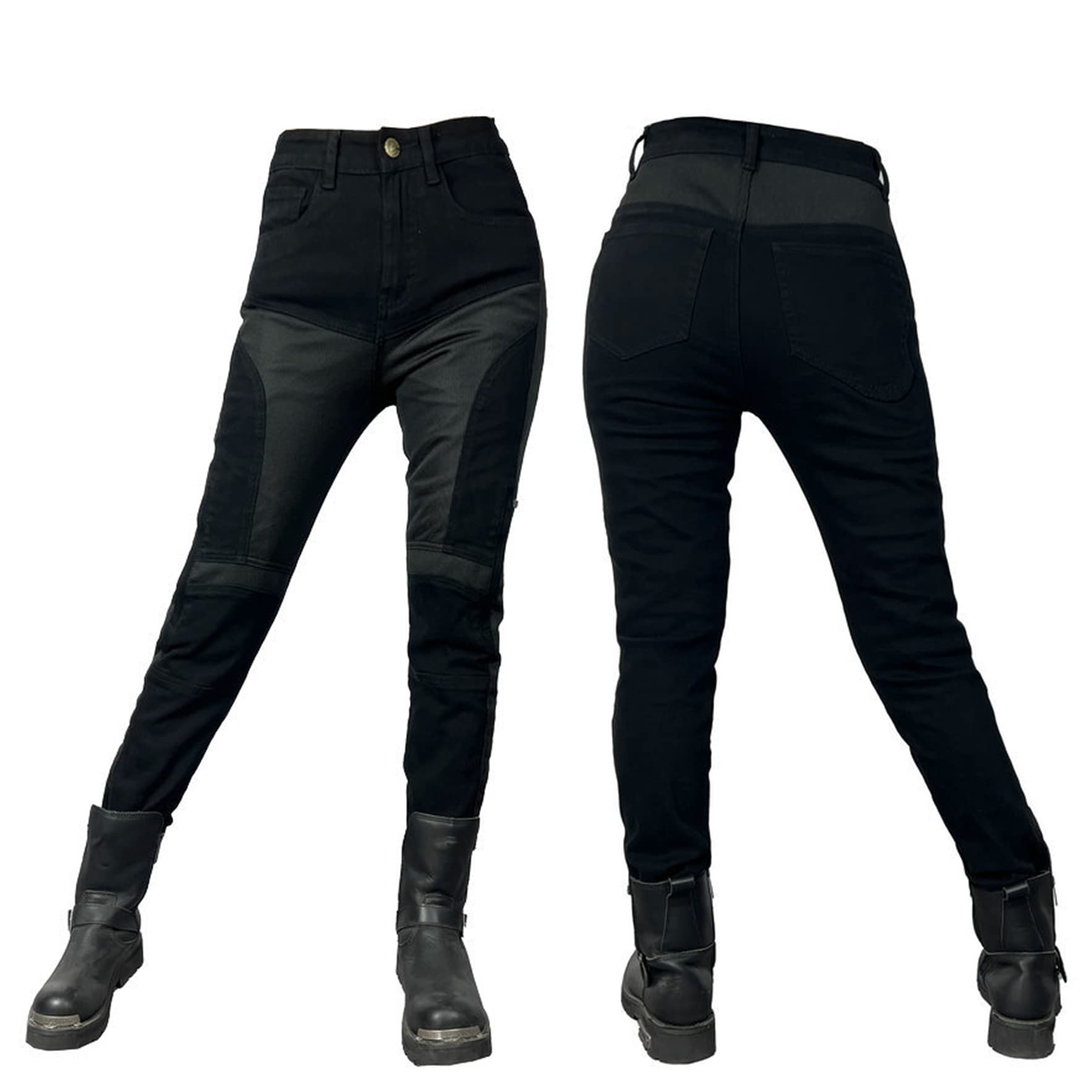 Mujer Pantalones De Motociclismo para Pantalones De Carreras De Motocross, Respirable Jeans De Moto, Motorcycle Biker Pants, 4 Equipo De Protección