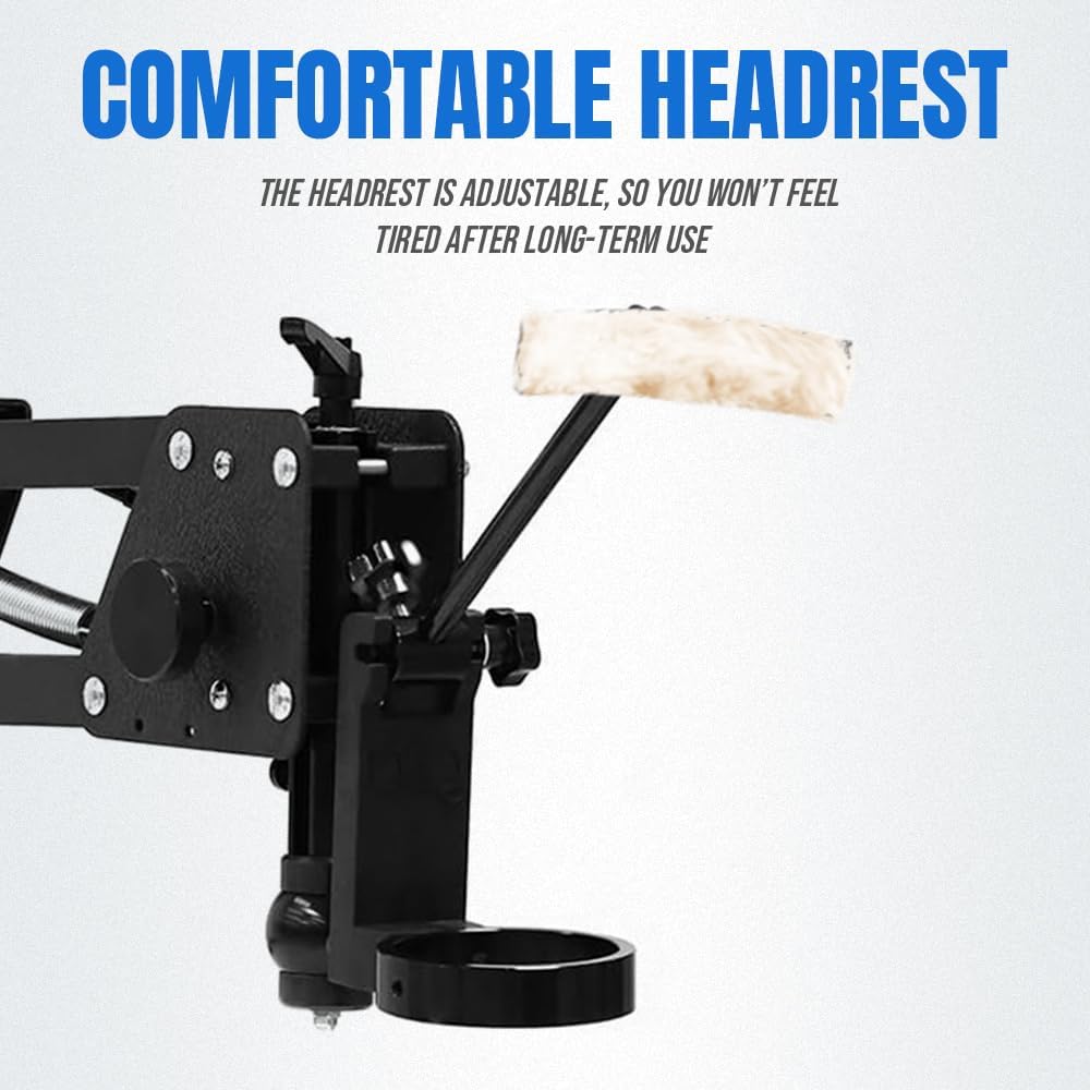 Adjustable Spring Arm Stand for Binocular Stereo Microscope MS01A, Heavy-Duty Metal Base with Precision Positioning