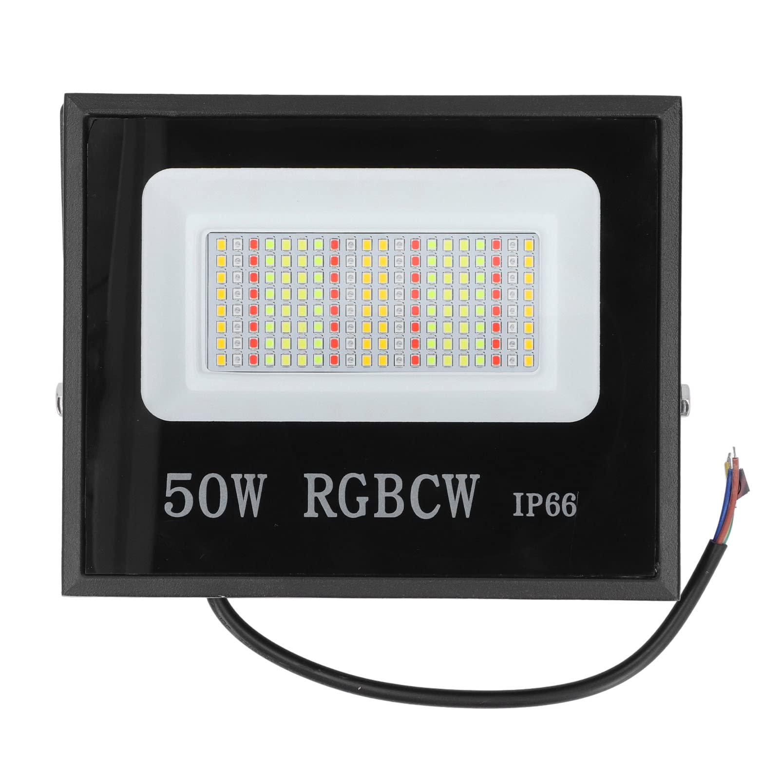 Faretto LED, Impermeabile IP66, 50W RGB | Temporizzazione ad alta efficienza energetica, controllo BT APP integrato, involucro in alluminio, paralume in vetro