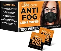 Vista 1 de Care Touch Toallitas antivaho para gafas: 100 toallitas para lentes envueltas individualmente