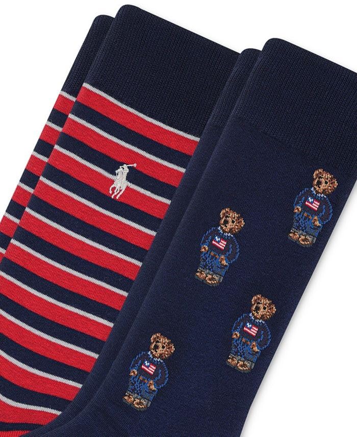 POLO RALPH LAUREN 2 PAIRS | TECHNICAL SPORT (US, Numeric, 10, 13, Regular, Regular, 2, Denim Bear)3