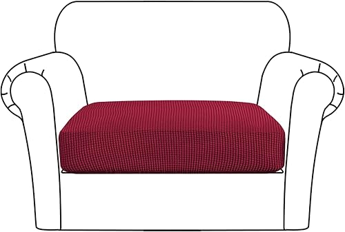 Vista 73 de Flamingo P Funda de cojín elástica de alta estiramiento para asiento de sofá, protector de muebles para sofá, funda de sofá suave y flexible