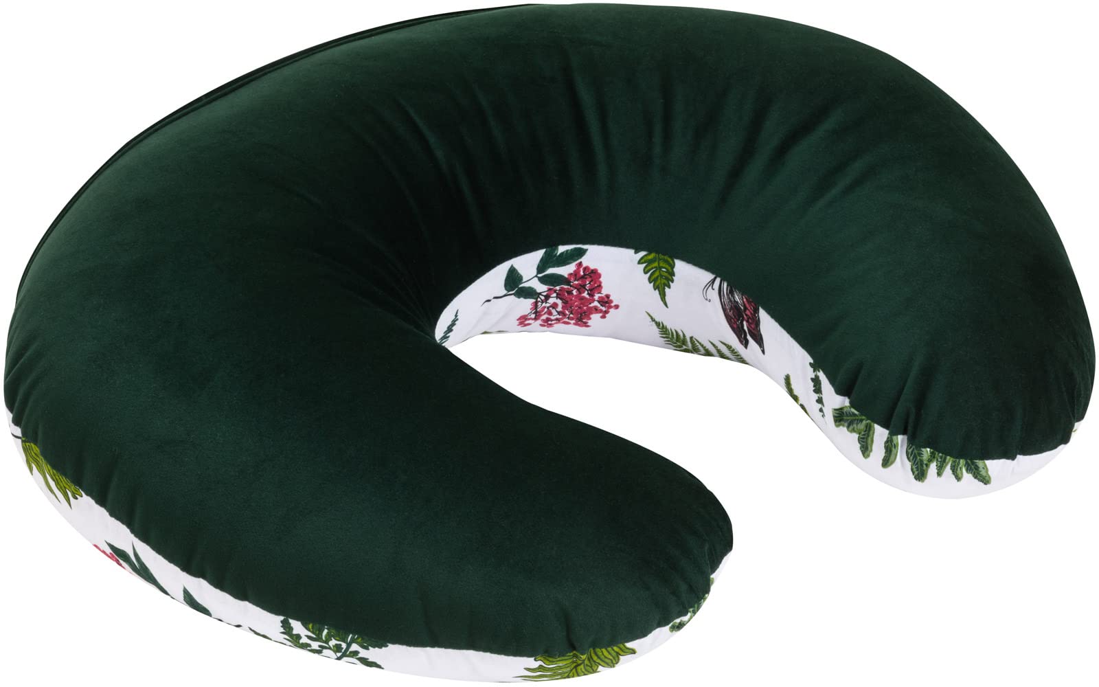 Bellochi Stillkissen, Stillkissen klein - Stillhörnchen, Stillkissen mond, Nursing Pillow, Baby Pillow, Breastfeeding Pillow, Stillmond für unterwegs - 100% Baumwolle Nature