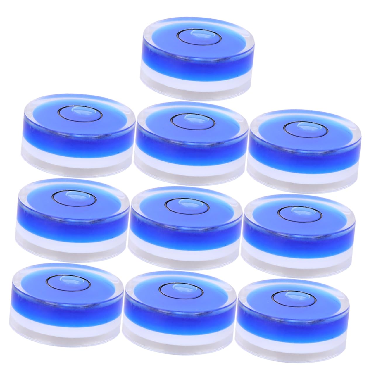 Balacoo 25x10mm Precision Circular Bubble Leveler 10pcs Universal Level for Picture Frame Hanging Calibration