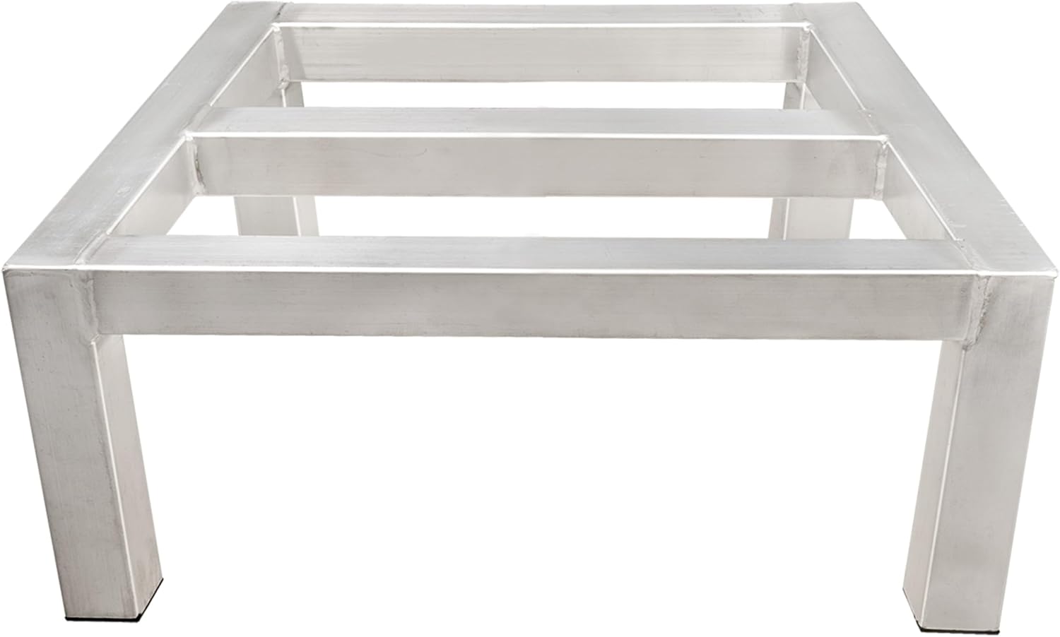 GSW 8-Inch High All Welded Aluminum Dunnage Racks with Plastic Feet, 12”L x 14”W x 8”H