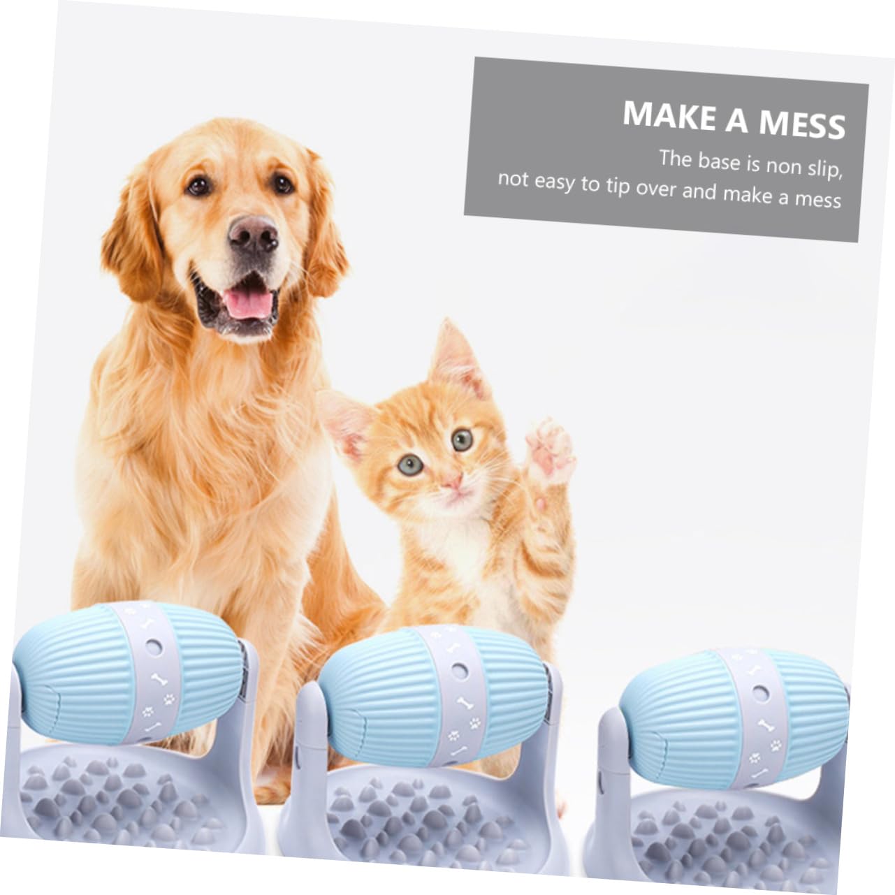 BESPORTBLE Distributore Di Dolcetti Per Cani Altezza Regolabile Slow Feeder Per Snack Di Cibo Per Cani e Gatti Antiscivolo e Facile Da Pulire