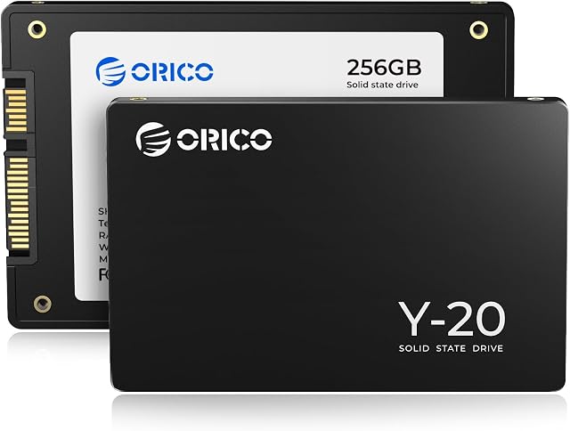 ORICO NAND SSD Solid State Drive- 2.5 Inch - SATA III - 6Gbps-Read Speed up to 500MB/s, 256GB Internal Solid State Drive for Desktop Laptop - Y20(256GB)