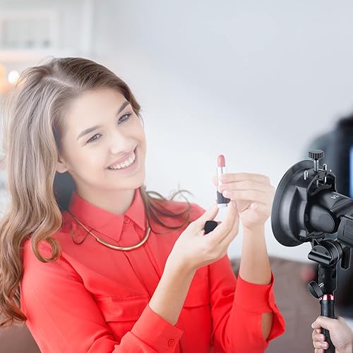 Miniatura 7 de Godox Soporte Speedlite S2 con mango para Godox AD100Pro II, AD200Pro ii, V1, V100 Speedlite de cabeza redonda, V860IIi  TT685  TT600 Falsh, montaje