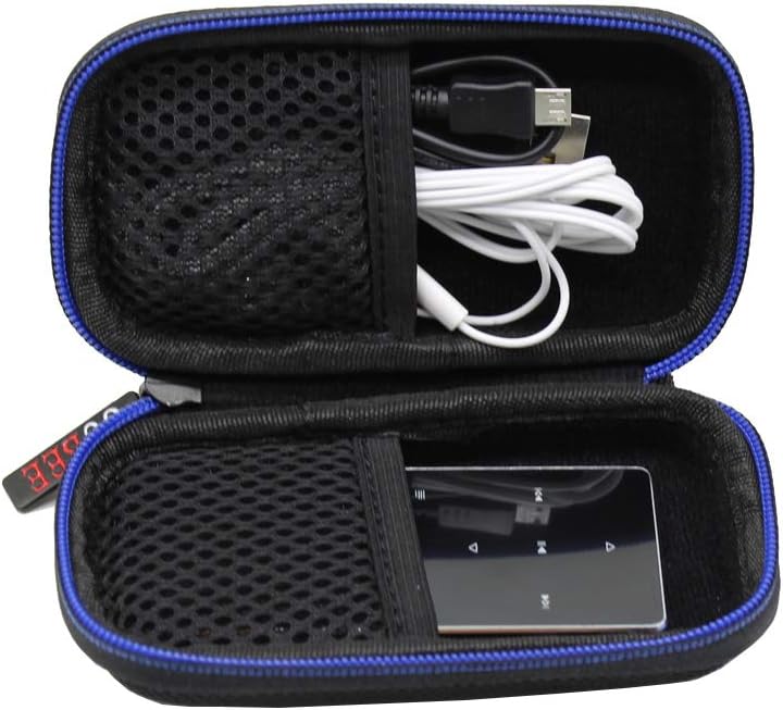 GUBEE Mp3 Player Case (Red), Hard Travel Case Storage Bag for Bluetooth MP3 Player MP4 Player
