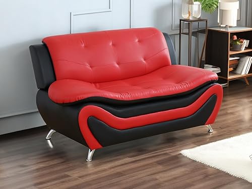 Miniatura 51 de Sofás de cuero para sala de estar, juego de sofás para sala de estar, sofá para dormitorio, apartamento, juegos de muebles para sala de estar (cuero