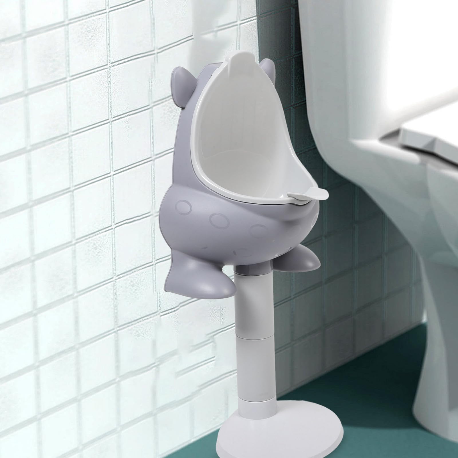 Urinario para Bebés Ajustable en Altura, Montado en Pared, Plástico