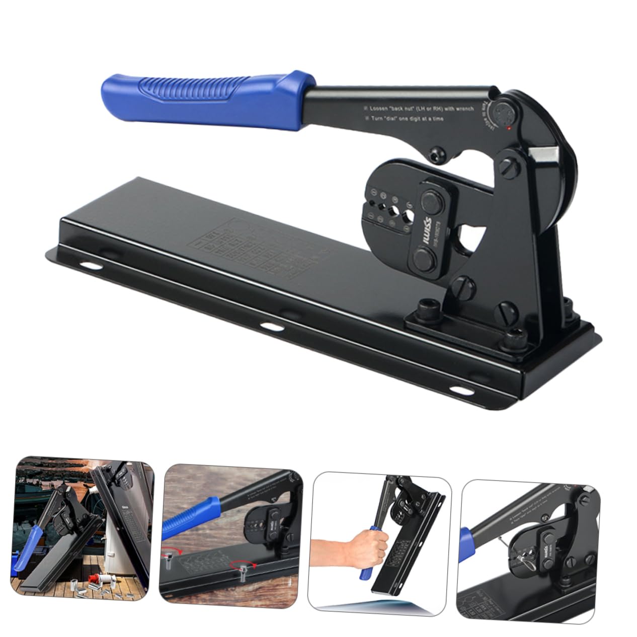 Alicates para Cables de Acero en Forma de 8, Crimpadora | Acero al Carbono, Alta Dureza y Resistencia al Desgaste, para Cables de Acero y Correas de Perro