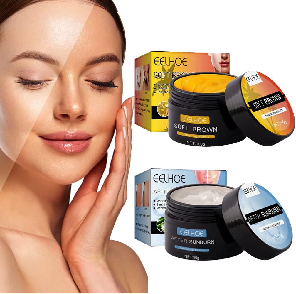 Intensive Tanning Luxe Gel/Tanning Gel +After Sun Soothing, Brown Tanning Gel, Tanning