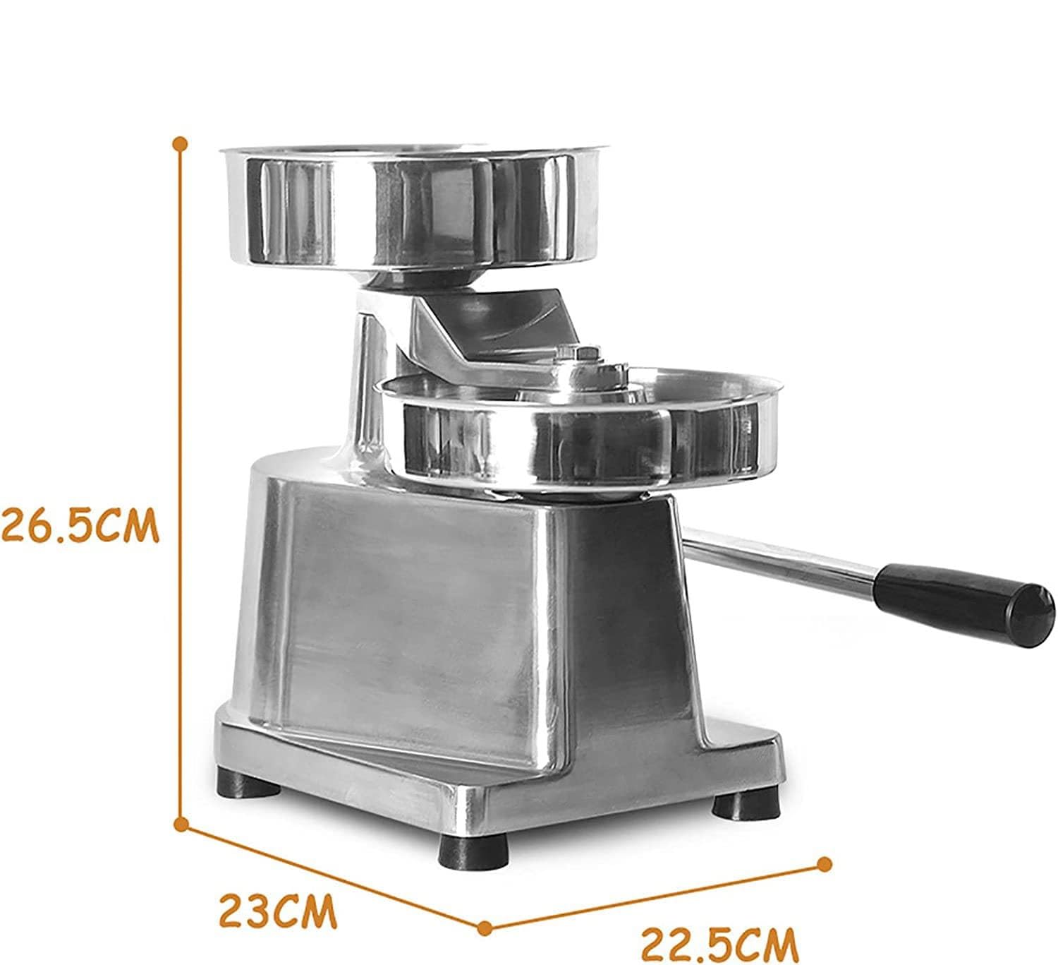 Macchina per Hamburger, Macchina per Hamburger, pressa per Hamburger, pressa per Hamburger in Acciaio Inox, Macchina per Hamburger per ristoranti (10 cm)