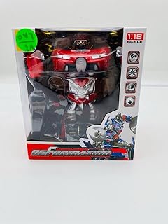 سيارة روبوت متعدد الالوان احمر