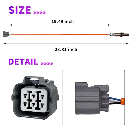 Miniatura 2 de Archaic Sensor de oxígeno O2 con relación de combustible de aire 234-9123 compatible con Subaru Legacy Outback Impreza Foreste Saab 9-2X H4 2.5L