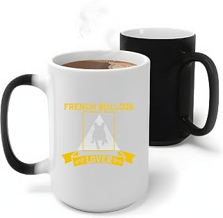 Stylish Gift Idea for French Bulldog Lovers Age 61 Printed Tops mug 11oz 15oz Color Changing Mug