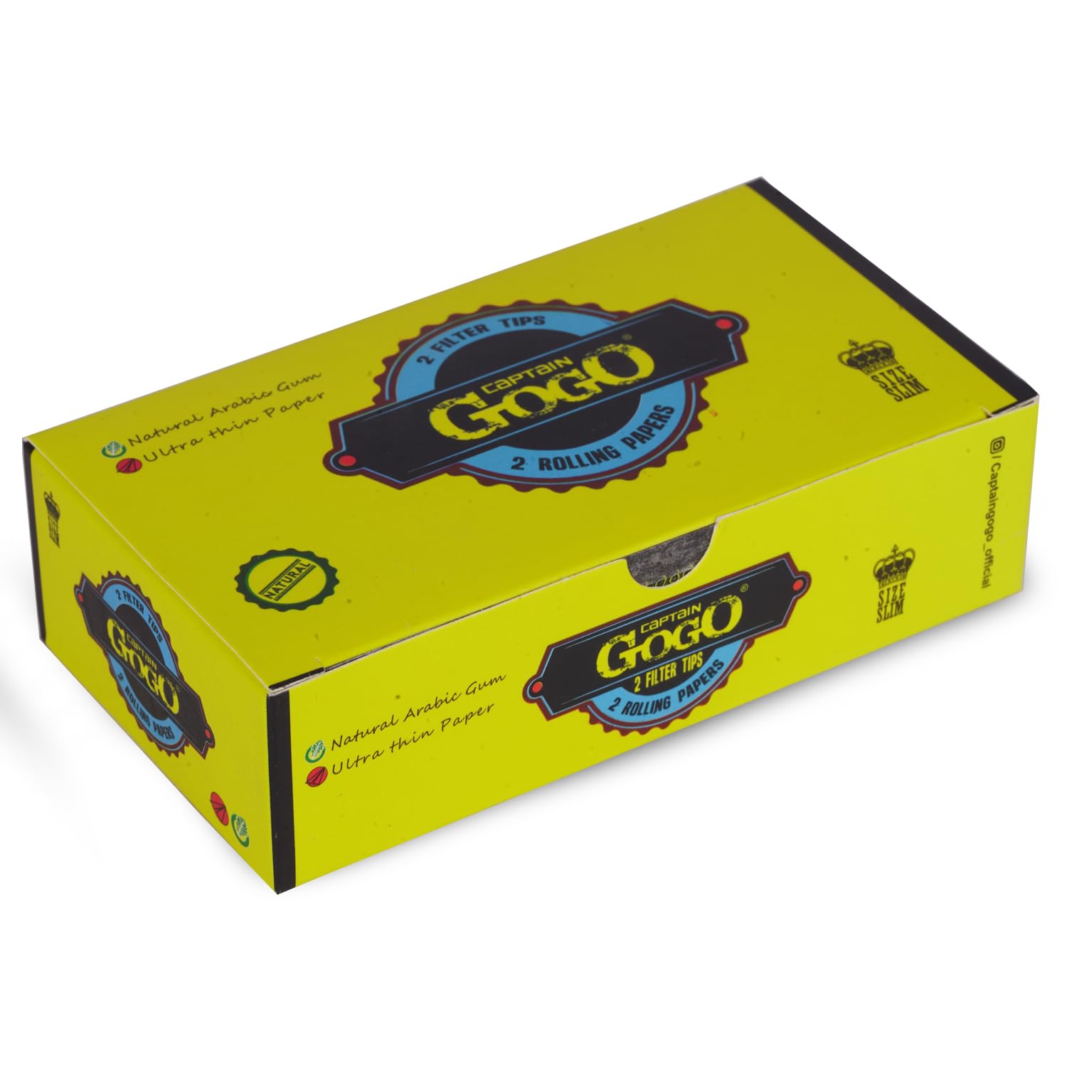 Rolling Paper 2 skin 2 filter 109X44 MM 100 sheet(pack of 50)