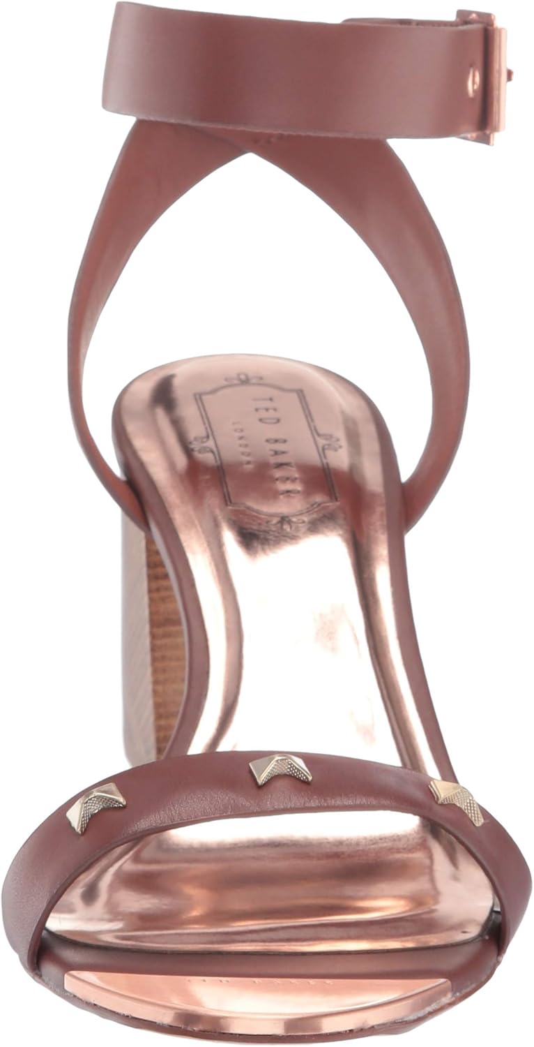 Ted Baker Women's Biah Heeled Sandal 5 Cocoa