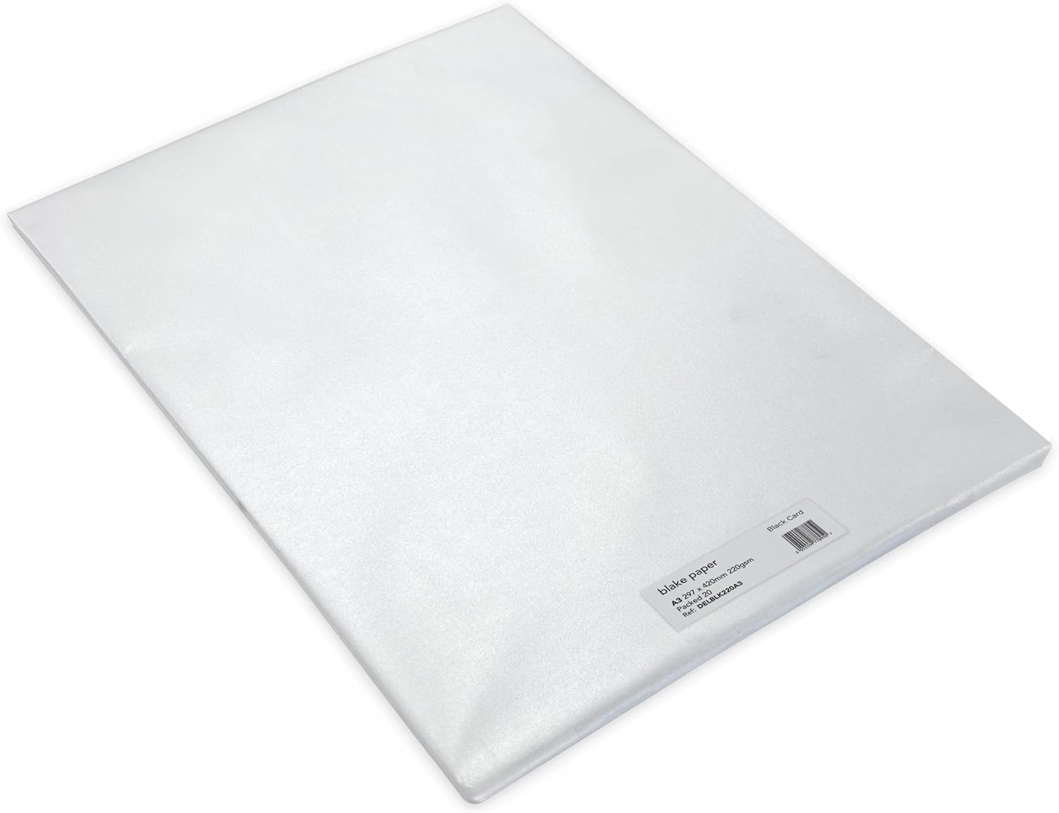 Blake A3 Black Wove Paper 297x420 mm 220 GSM - Pack of 20 Sheets - Craft, Art Paper, Sketch Pad, Multipurpose, Coloured Paper