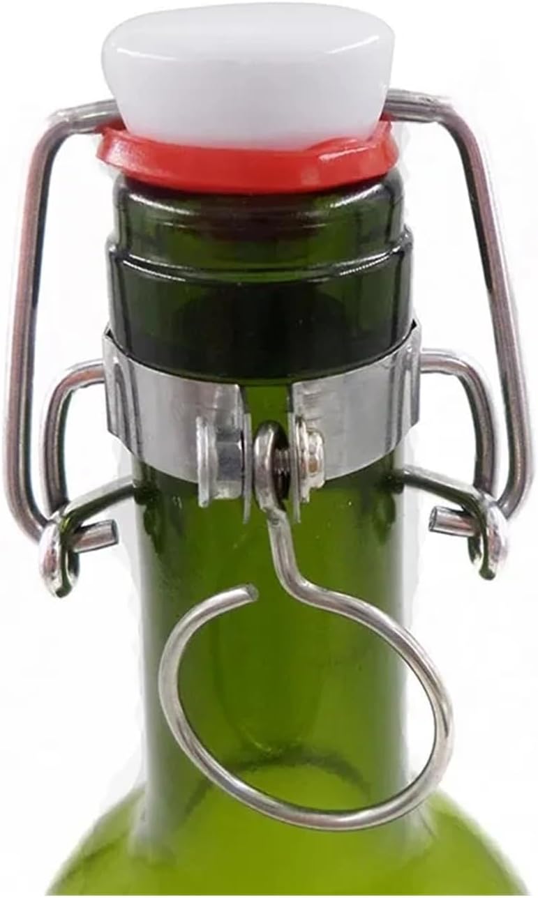 Flip Top Cap Stopper Swing Top Glass Bottle Cap Root Homebrew Beer Wine Bottles Replacement Swing Caps 12Pcs joyful