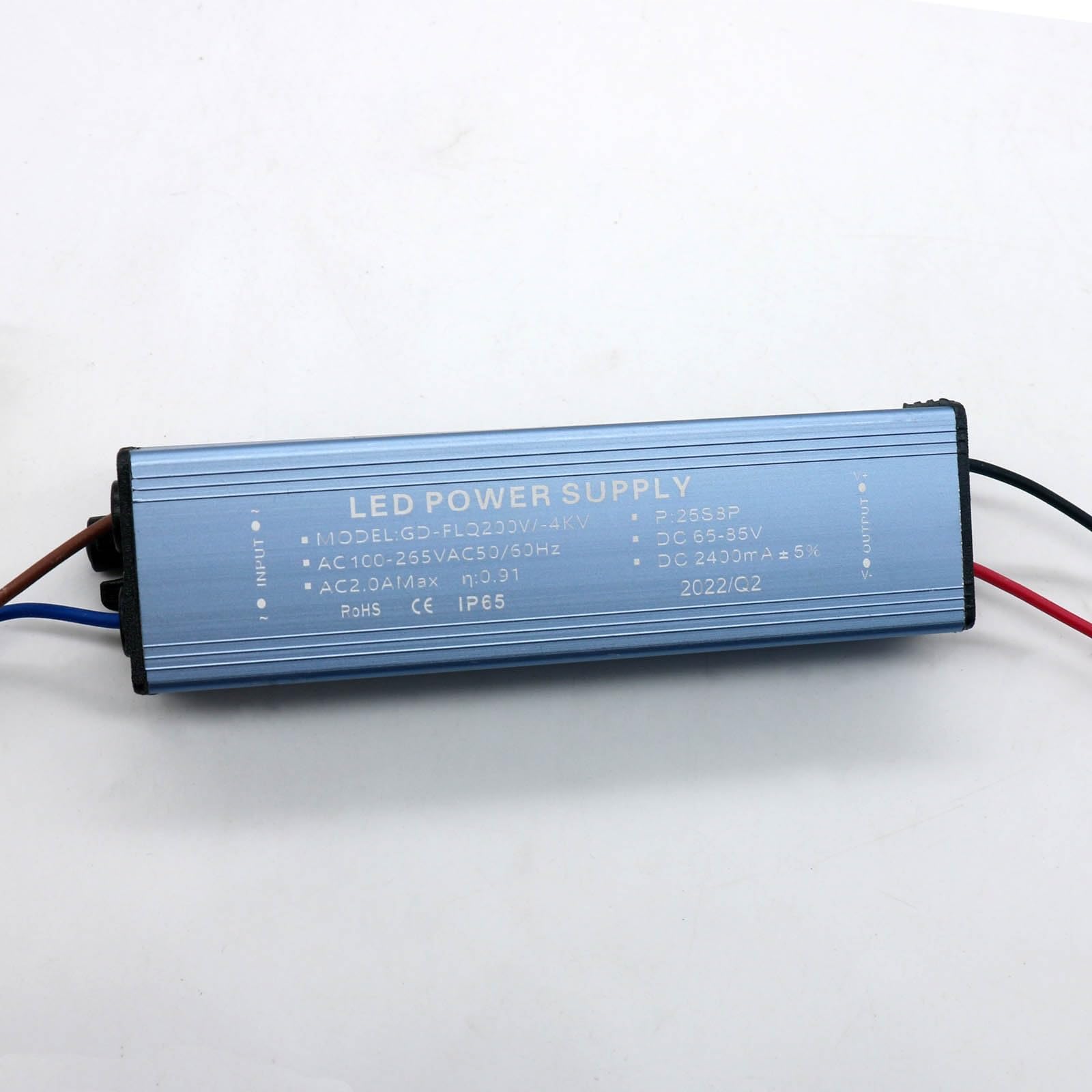 200W DC65-85V impermeable IP65 fuente de alimentación del controlador LED AC100-265V 2400mA transformador de iluminación LED reflector DIY