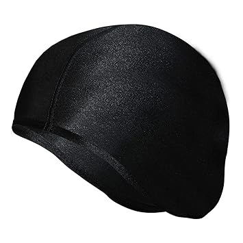 Mototrance Lycra Skull Cap Helmet Liner | Anti-Odor and Breathable Material | Sweat Absorbent | Helmet Friendly | Lightweight | Bike Accessories (Black)- Free Size