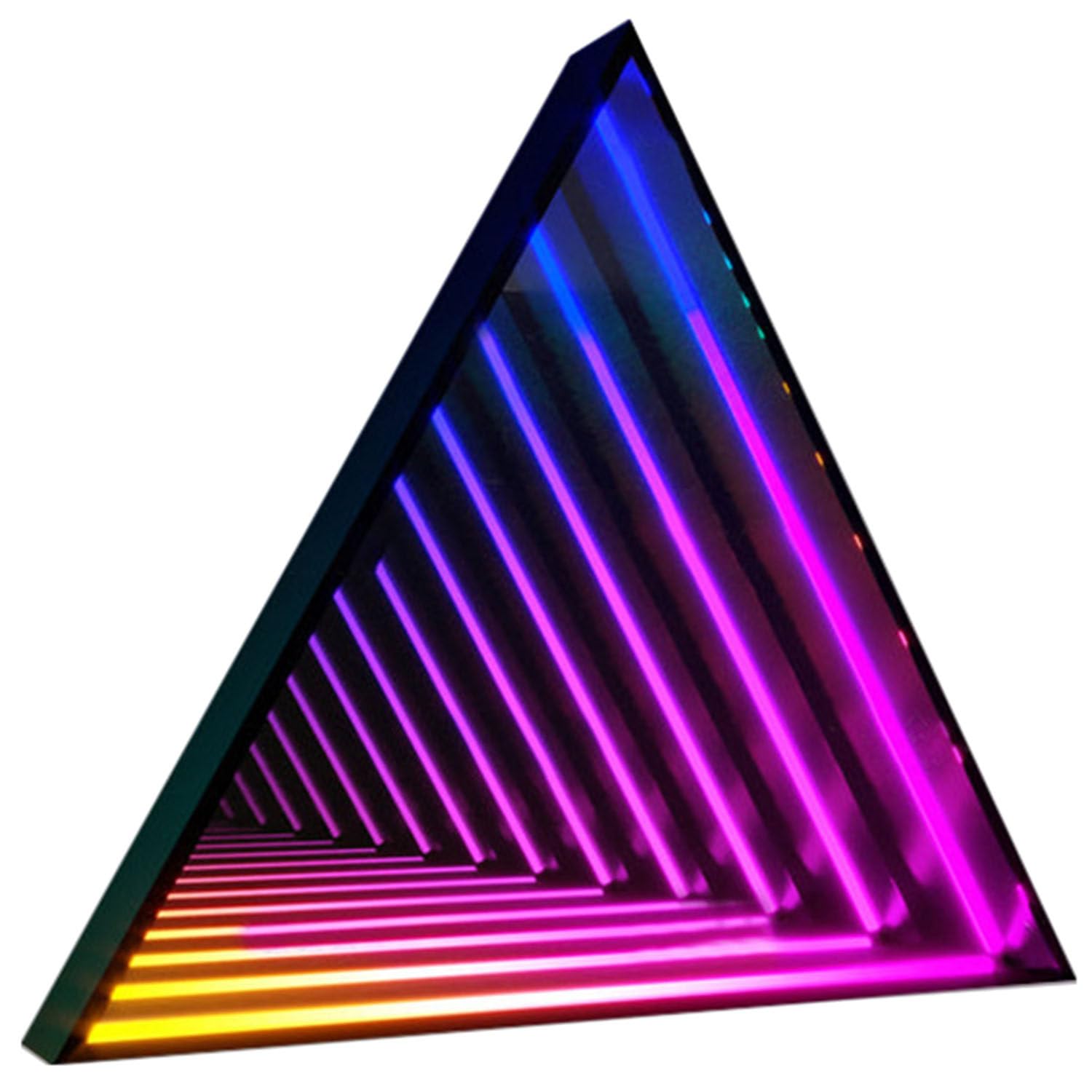 LED 3D Mirror Night Light, Remote Control Infinity Art Lamp, Multicolor Tunnel Light for Gaming and Sensory Room Decor