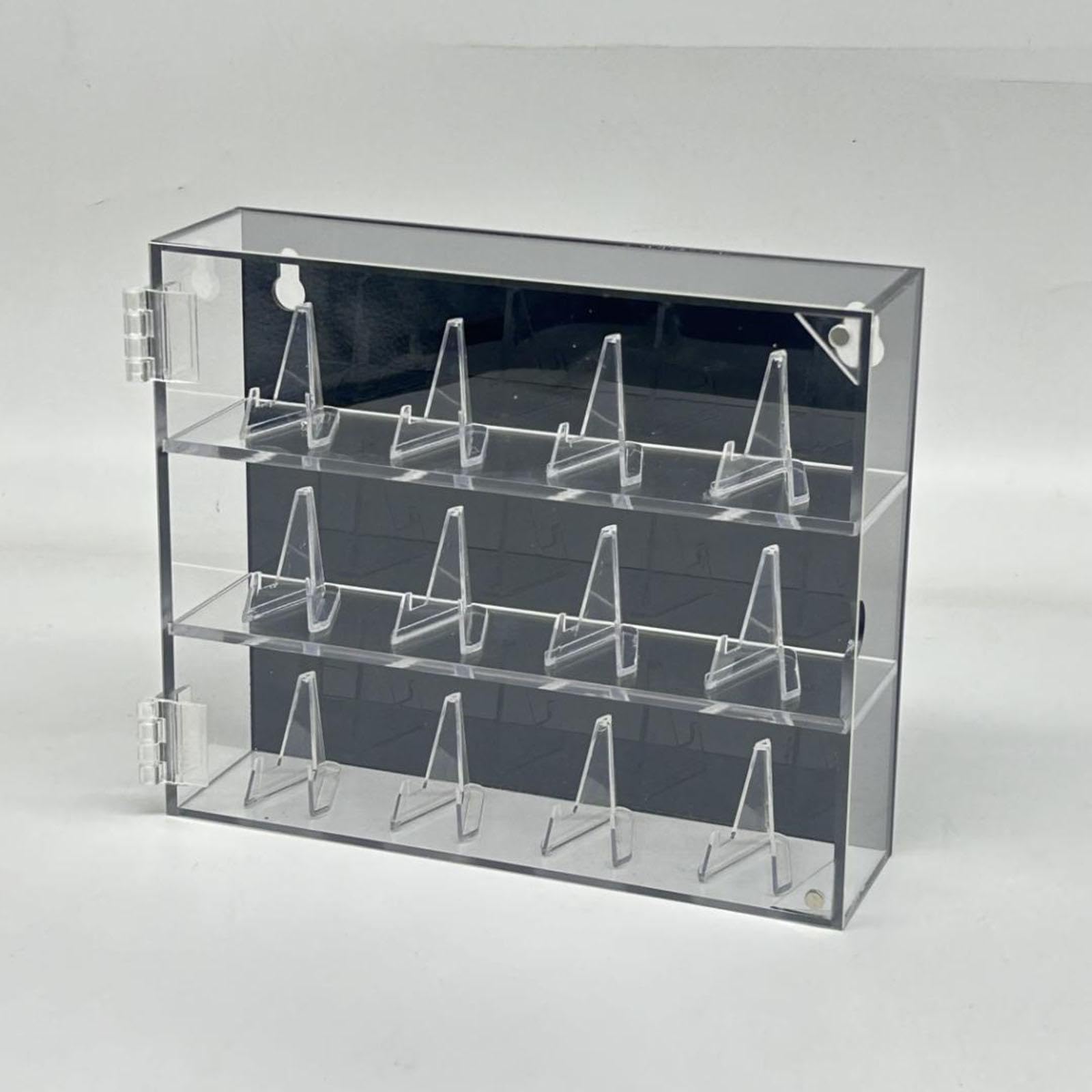 Colcolo Estuche Exhibidor Anillos Caja Organizadora Acrílica Transparente con Soportes Anillos Función Apilable Adecuado para Regalos