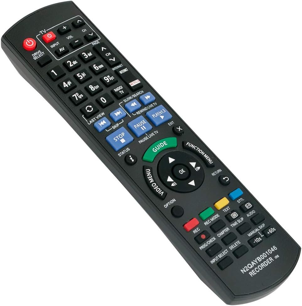 VINABTY N2QAYB001046 N2QAYB000759 Remote Control Replacement fit for Panasonic Blu-ray Recorder DMR-BCT750 DMR-BWT750 DMR-BWT735 DMR-BCT950 DMR-BWT720 DMR-BST750 DMR-BCT850 DMR-BST820 DMR-BST720 - Image 4